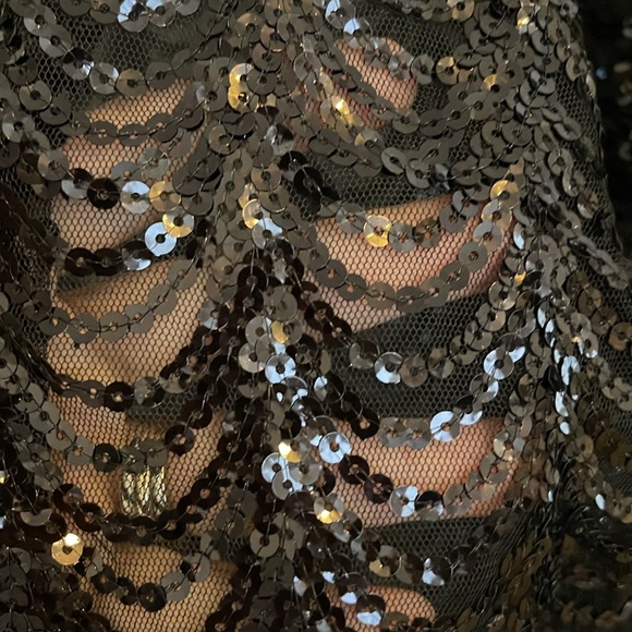 Sequined Coat, Duster. Long Black NEW with tag - Picture 2 of 8